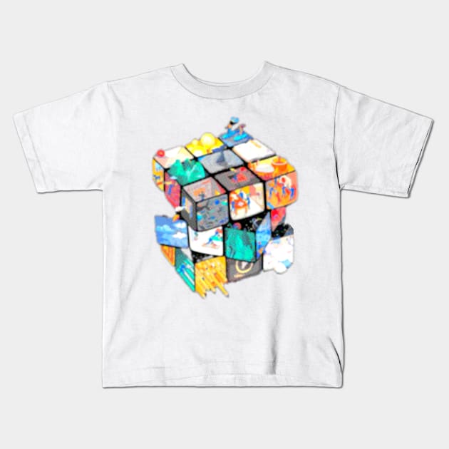 Mystic Cube Kids T-Shirt by CazzyShop